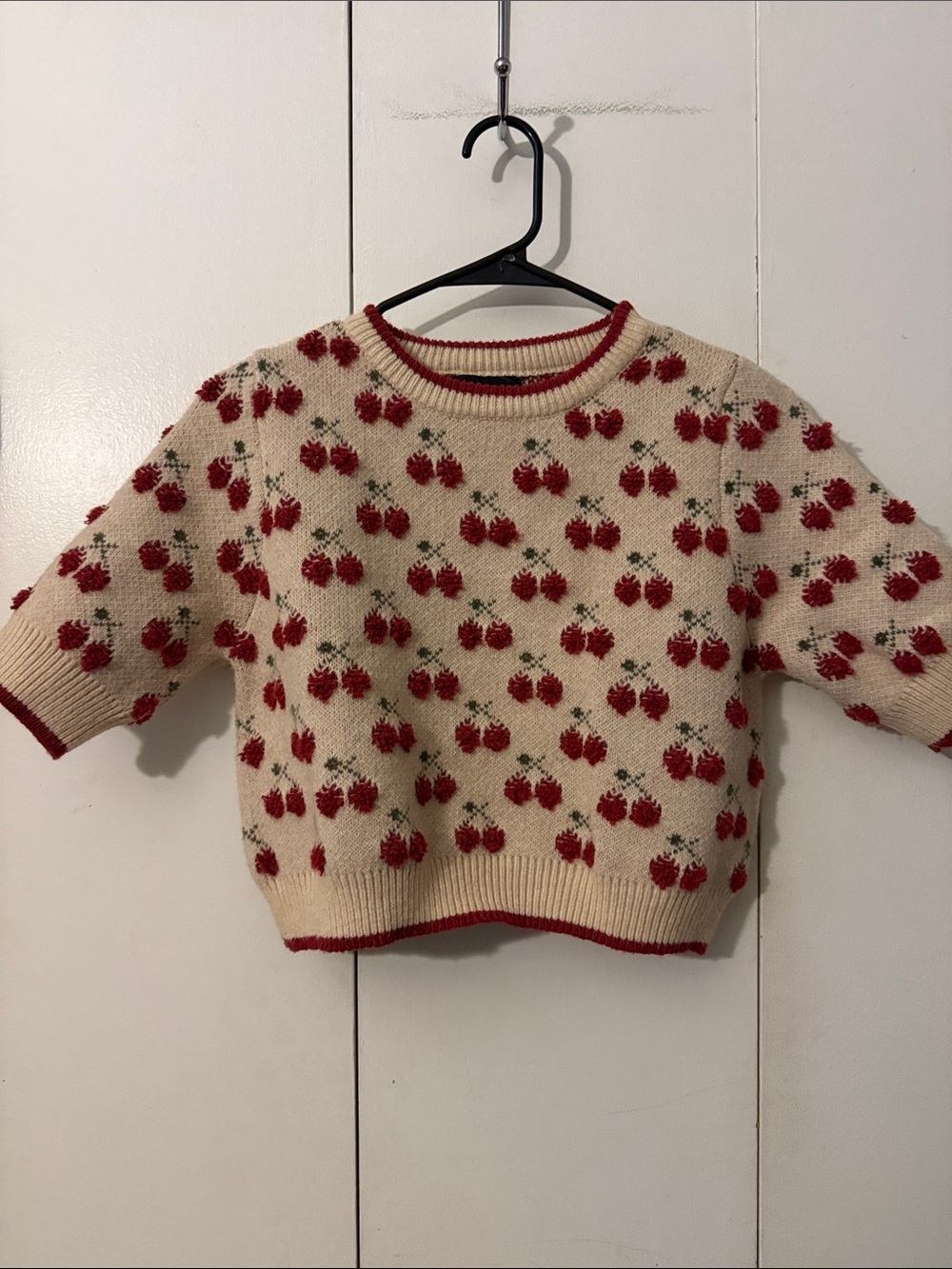 Cider cherries Copped Sweater